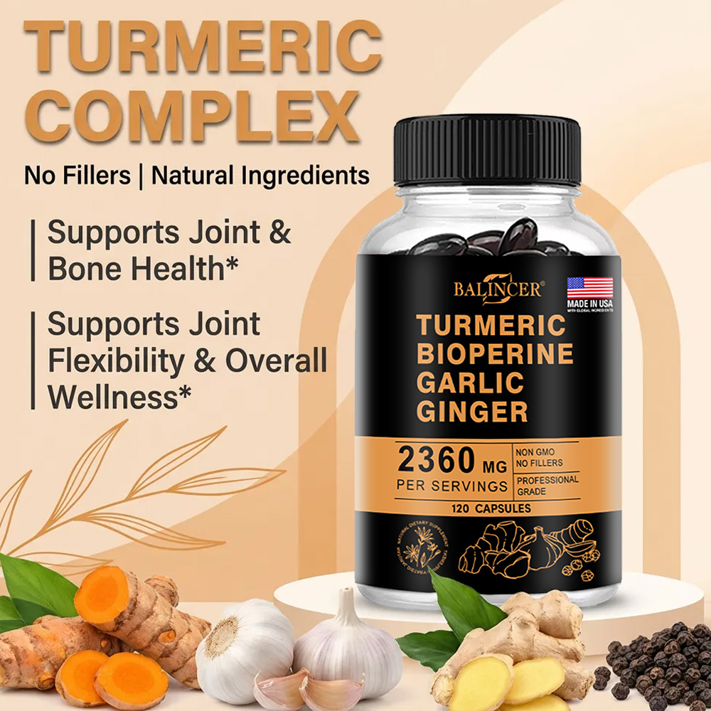 Turmeric Ginger Capsules 2360m - огляд і ціна Turmeric Curcumin Capsule