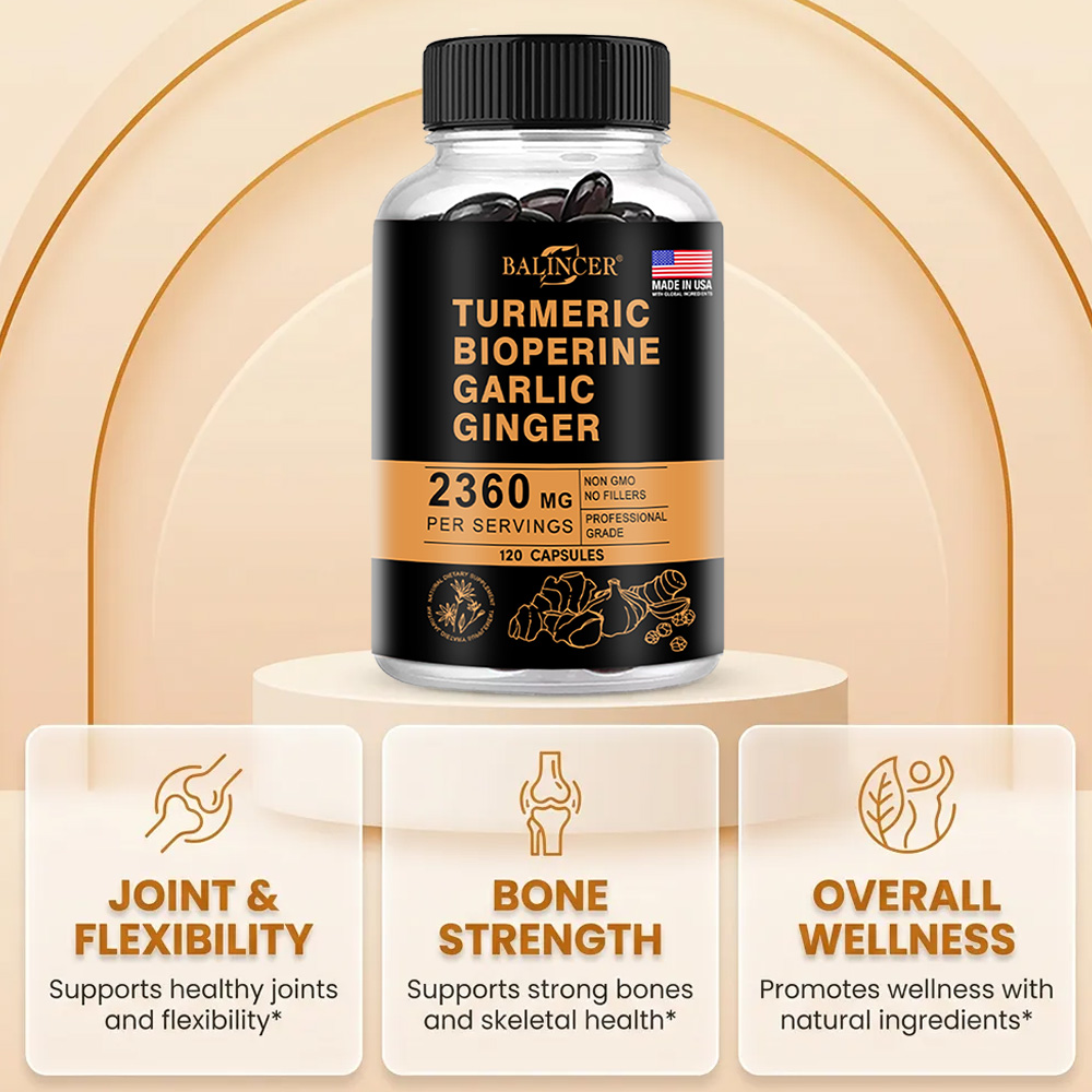 Turmeric Ginger Capsules 2360m - огляд і ціна Turmeric Curcumin Capsule
