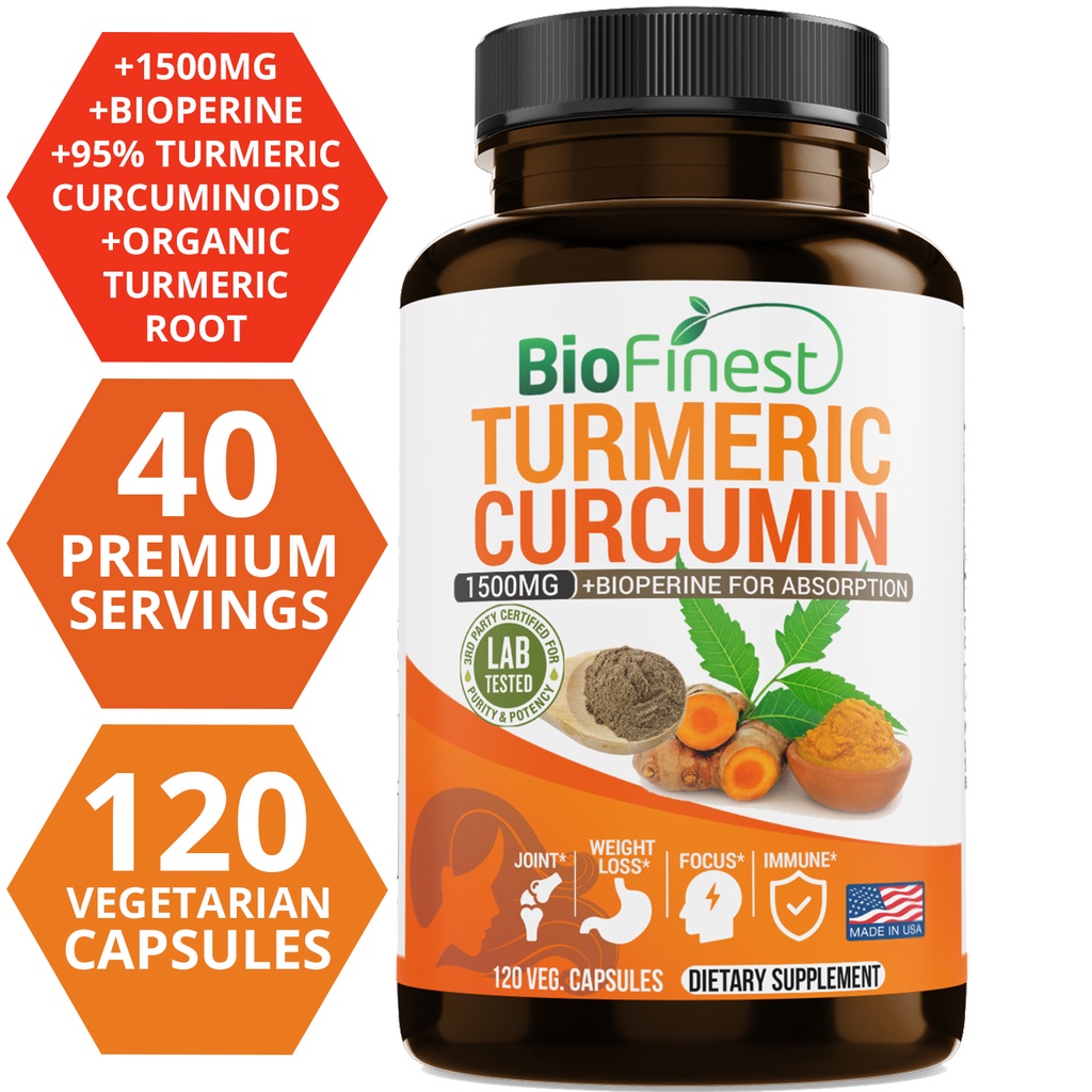 Biofinest Curcumin 1500 Mg 95% - огляд і ціна Turmeric Curcumin Capsule