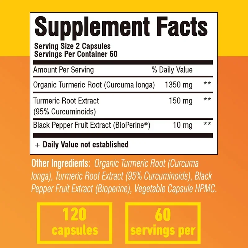 Turmeric Curcumin - Antioxidan - огляд і ціна Turmeric Curcumin Capsule