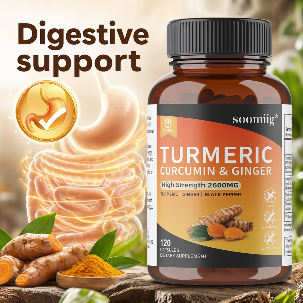 Turmeric Ginger & Black Pepper - огляд і ціна Turmeric Curcumin Capsule