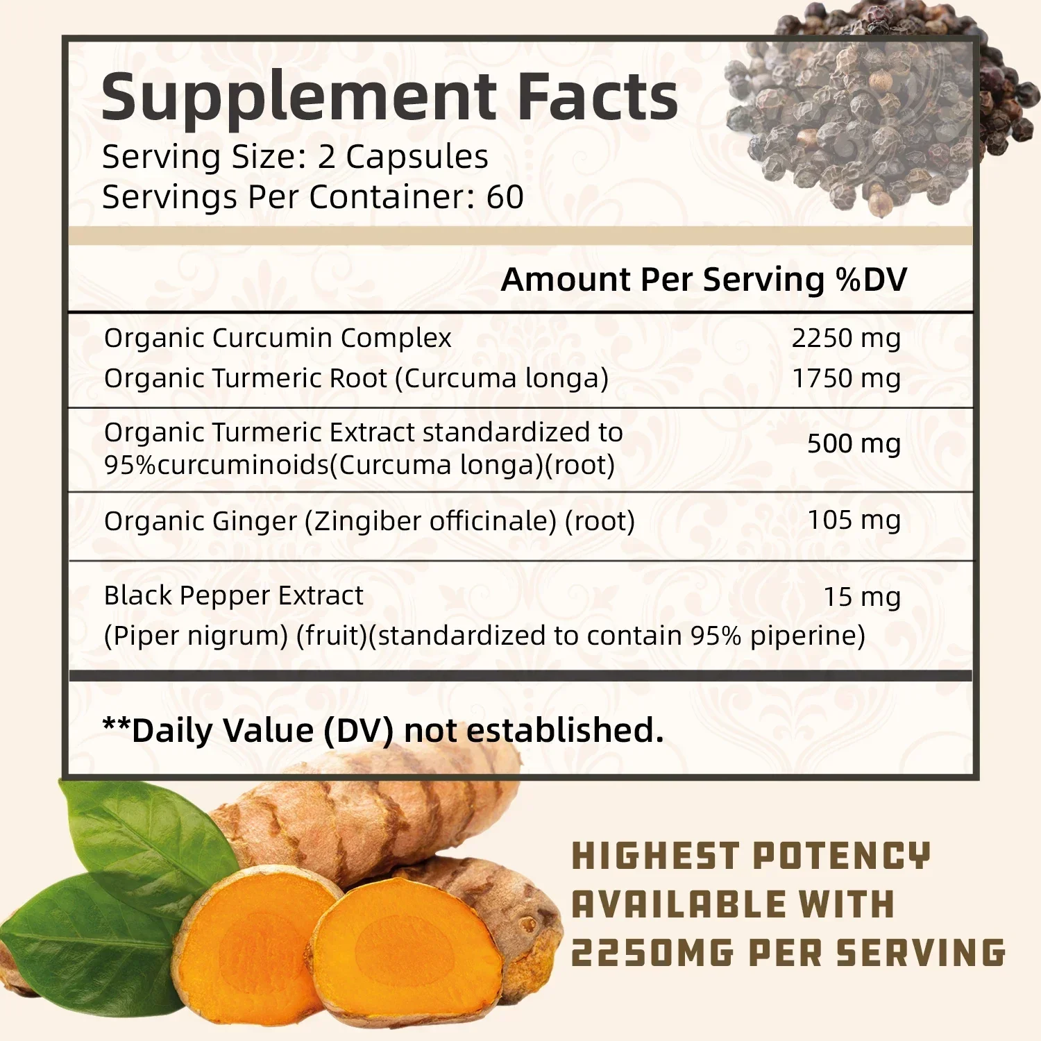 Turmeric Curcumin - with 95% C - огляд і ціна Turmeric Curcumin Capsule