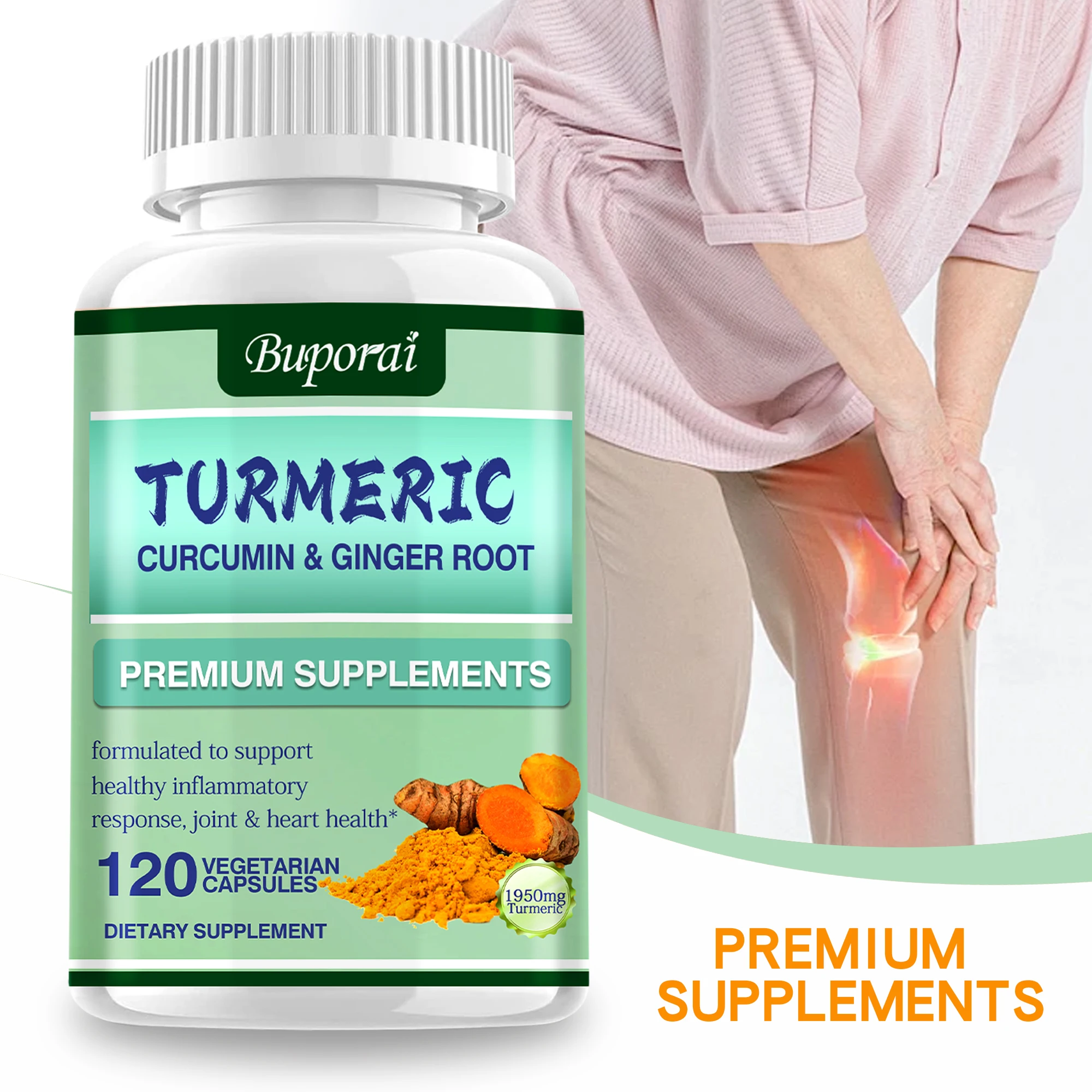 Turmeric Curcumin + Ginger Roo - огляд і ціна Turmeric Curcumin Capsule