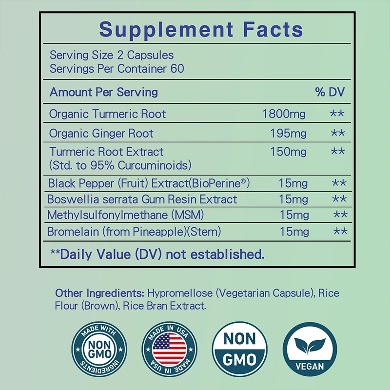 Turmeric Curcumin + Ginger Roo - огляд і ціна Turmeric Curcumin Capsule